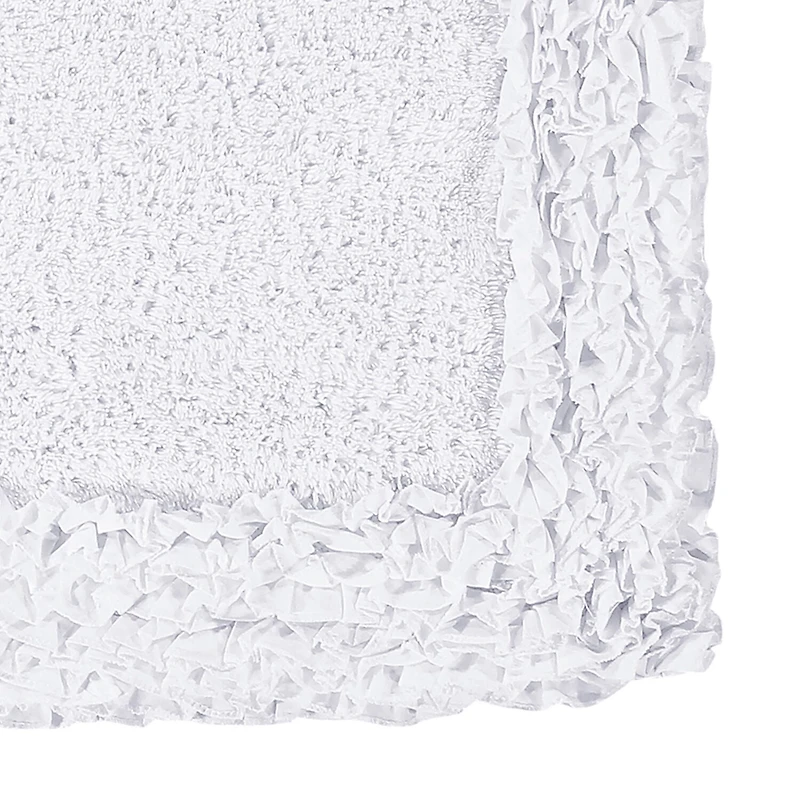 Better Trends Shaggy Border Mat Bath Contour Rug