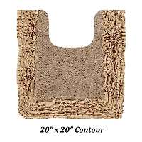 Better Trends Shaggy Border Mat Bath Contour Rug