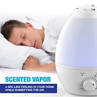 Bell + Howell Ultrasonic Color Changing Humidifier and Aroma Diffuser