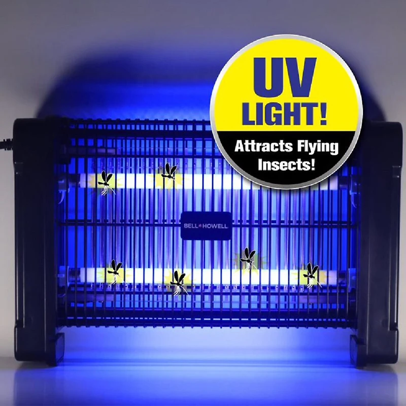 Bell + Howell Monster Zapper Electric Pest Control Attracts and Kills Houseflies, Mosquitoes, and Gnats