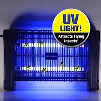 Bell + Howell Monster Zapper Electric Pest Control Attracts and Kills Houseflies, Mosquitoes, and Gnats