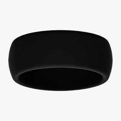 Mens 8MM Silicone Wedding Band