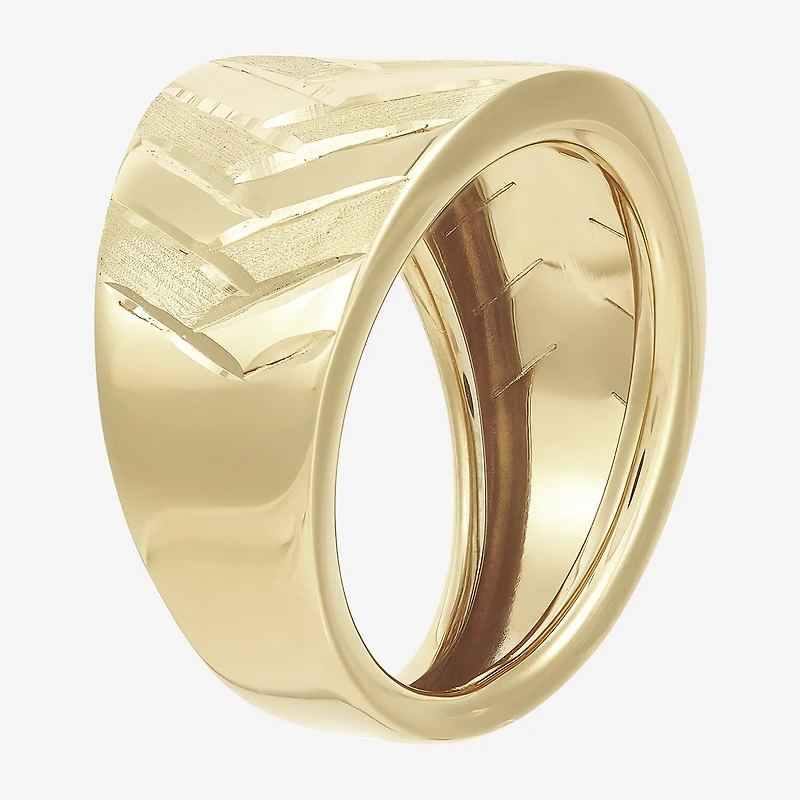 Made Italy Womens 13MM 14K Gold Band