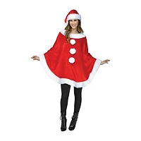Womens Santa Poncho Costume