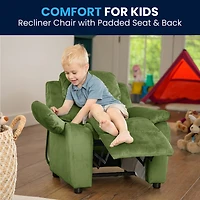 Charlie Padded Arm Recliner for Kids