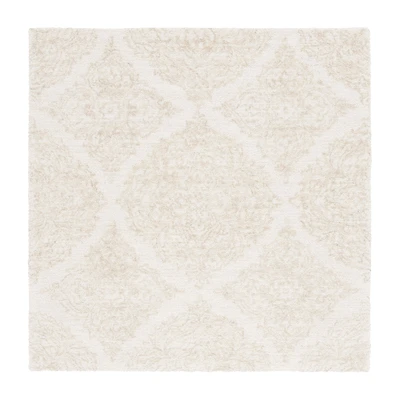 Martha Stewart Abel Floral Hand Tufted 6' X 6' Indoor Square Area Rug