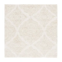 Martha Stewart Abel Floral Hand Tufted 6' X 6' Indoor Square Area Rug