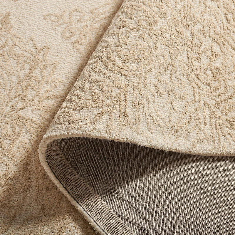 Martha Stewart Abel Floral Hand Tufted 6' X 6' Indoor Square Area Rug