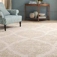 Martha Stewart Abel Floral Hand Tufted 6' X 6' Indoor Square Area Rug