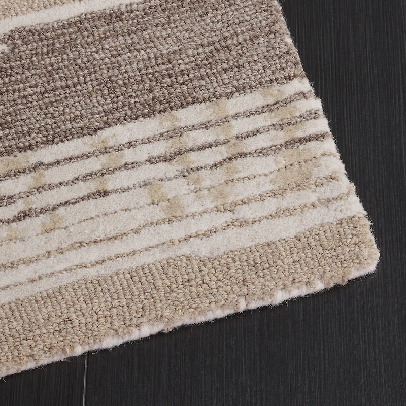 Martha Stewart Lizzie Stripe Hand Tufted Indoor Rectangular Area Rug