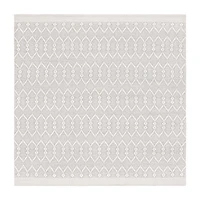 Martha Stewart Aria Bordered Loomed 6' X 6' Indoor Square Area Rug