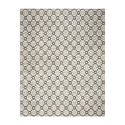 Martha Stewart Rana Floral Woven Indoor Rectangular Area Rug