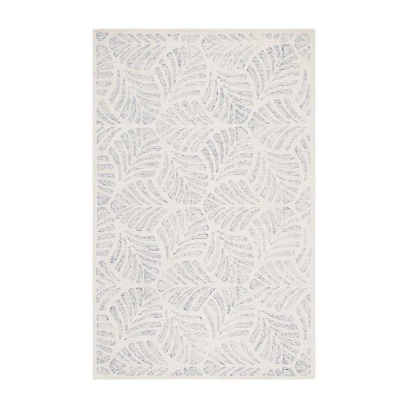 Martha Stewart Char Floral Hand Tufted Indoor Rectangular Area Rug