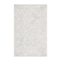 Martha Stewart Char Floral Hand Tufted Indoor Rectangular Area Rug