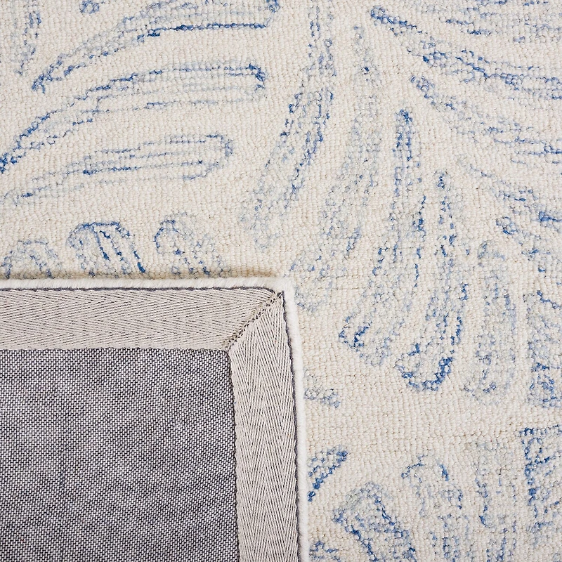 Martha Stewart Char Floral Hand Tufted Indoor Rectangular Area Rug