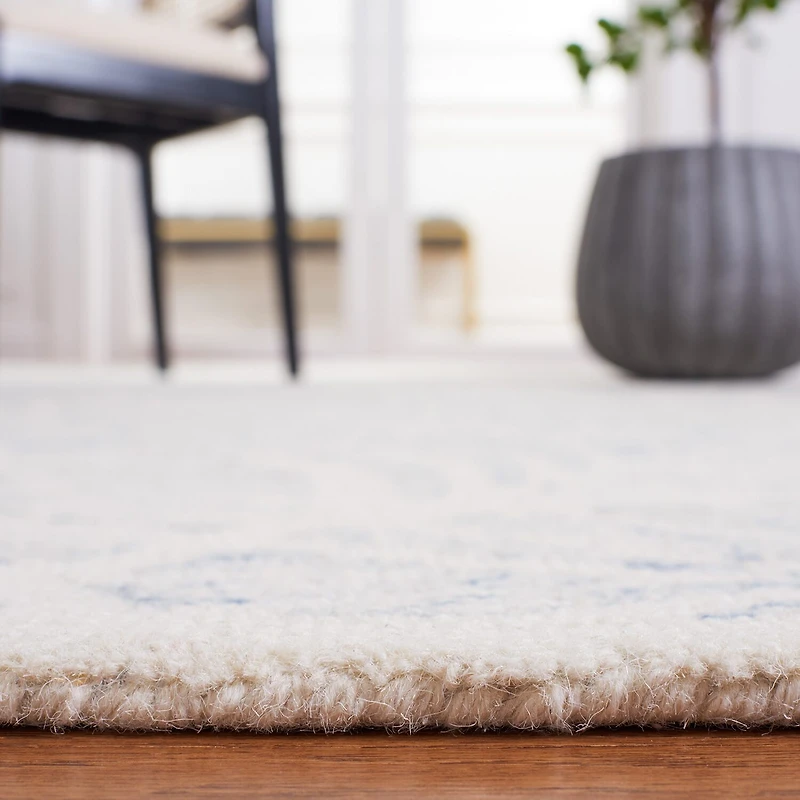 Martha Stewart Char Floral Hand Tufted 6' X Indoor Round Area Rug