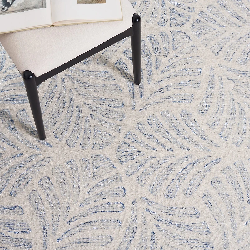 Martha Stewart Char Floral Hand Tufted 6' X Indoor Round Area Rug