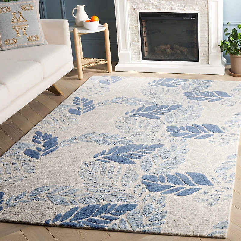 Martha Stewart Finn Floral Hand Tufted 36" X 60" Indoor Rectangular Accent Rug