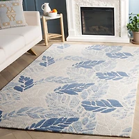 Martha Stewart Finn Floral Hand Tufted Indoor Rectangular Area Rug