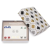Mixit Womens Butterfly Hypoallergenic 5 Pair Earring Set