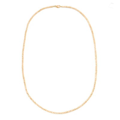 14K Gold Over Silver Beaded Necklace