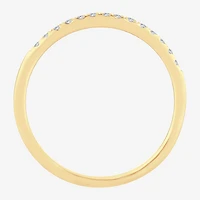 Womens Diamond Accent Natural White 10K Gold Wedding Band