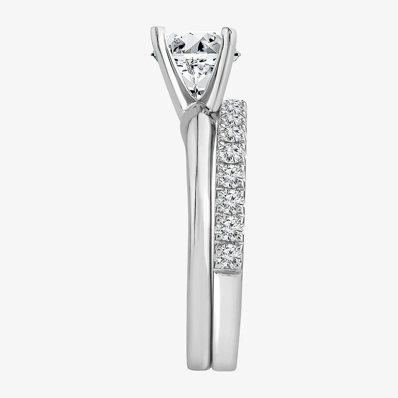 2 CT. T.W. Lab-Grown (F / VS2) Diamond Round Solitaire Bridal Set in 10K or 14K Gold