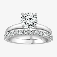 2  CT. T.W. Lab-Grown (F / VS2) Diamond Round Solitaire Bridal Set in 10K or 14K Gold