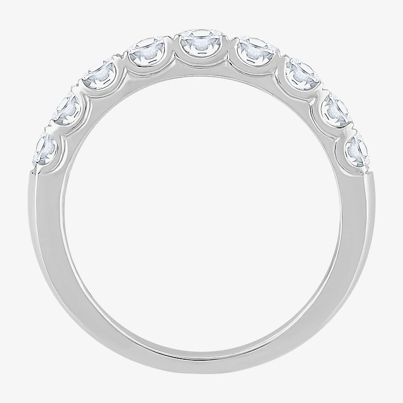 (H-I / Si1) Womens 3.5MM 2 CT. T.W. Lab Grown White Diamond 14K Gold Anniversary Wedding Band