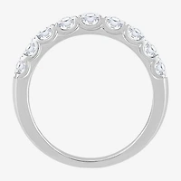 (H-I / Si1) Womens 3.5MM 2 CT. T.W. Lab Grown White Diamond 14K Gold Anniversary Wedding Band