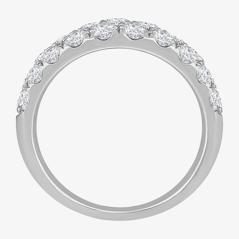 (H-I / Si1) Womens 5.5MM 3 CT. T.W. Lab Grown White Diamond 14K Gold Anniversary Band