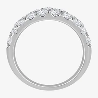 (H-I / Si1) Womens 5.5MM 3 CT. T.W. Lab Grown White Diamond 14K Gold Anniversary Band