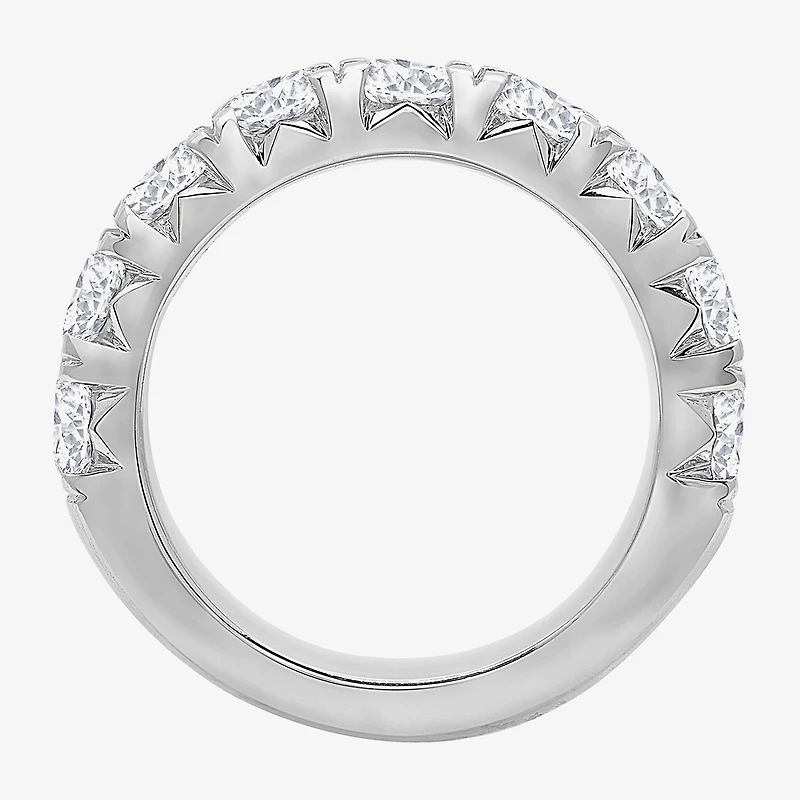 9-Stone (H-I / Si1) Womens 5MM 2 3/4 CT. T.W. Lab Grown White Diamond 14K Gold Anniversary Wedding Band