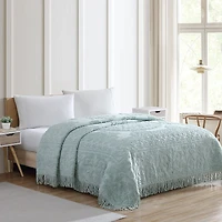 Beatrice Home Fashions Medallion Embellished Bedspread