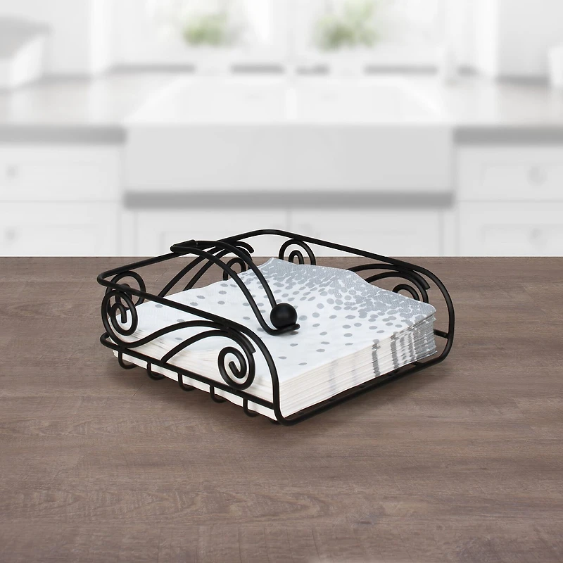 Spectrum Diversified Scroll Weighted Napkin Holder