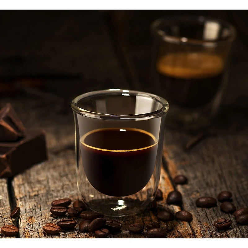 Joyjolt Javaah Double Wall Insulated Glasses - 2 Oz - Set Of 4 Espresso Cup
