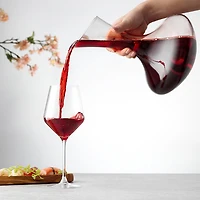 Joyjolt Lancia Crystal Wine - 54 Oz Lead Free Decanter