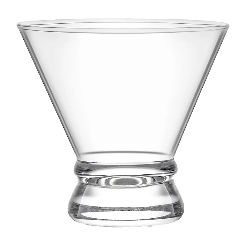 Joyjolt Afina Crystal Stemless - 8 Oz - Set Of 8 Martini Glass