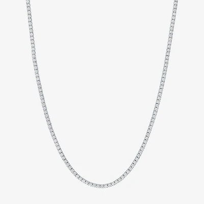 Diamond Addiction (G-H / Si2-I1) Womens 6 CT. T.W. Lab Grown White 14K  Gold Tennis Necklaces