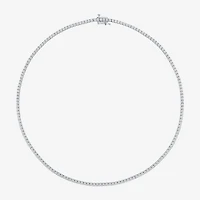 Diamond Addiction (G-H / Si2-I1) Womens 6 CT. T.W. Lab Grown White 14K  Gold Tennis Necklaces
