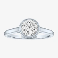 Diamond Addiction (G-H / Si2-I1) Womens 1 CT. T.W. Lab Grown White 14K Gold Round Solitaire Cocktail Ring