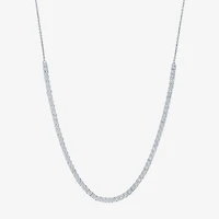 (G-H / Si2-I1) Womens Diamond Sterling Silver 18 Inch Tennis Necklace