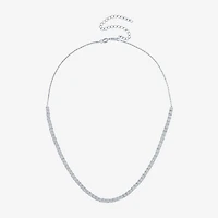 (G-H / Si2-I1) Womens Diamond Sterling Silver 18 Inch Tennis Necklace
