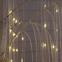 Nearly Natural 7 Foot Pre-Lit Willow Christmas Tree