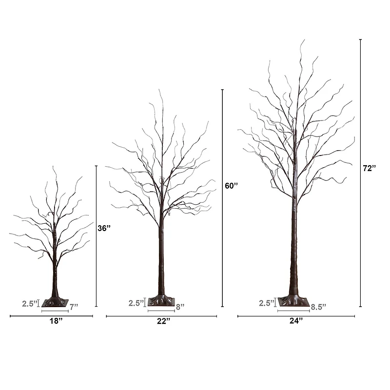 Nearly Natural 6 Foot Pre-Lit Birch Christmas Tree