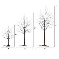 Nearly Natural 6 Foot Pre-Lit Birch Christmas Tree