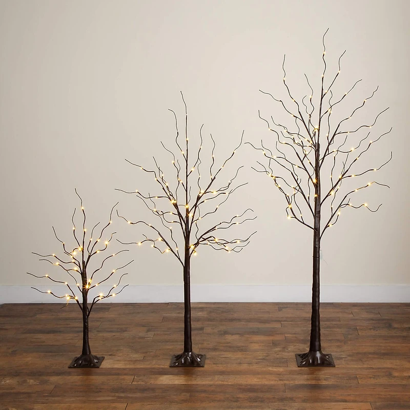 Nearly Natural 6 Foot Pre-Lit Birch Christmas Tree