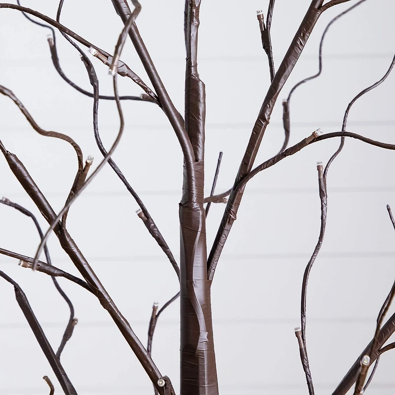 Nearly Natural 6 Foot Pre-Lit Birch Christmas Tree