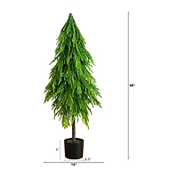 Nearly Natural 4 Foot Pine Christmas Tree