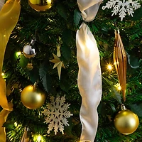Nearly Natural Foot Pre-Lit Collapsible Pre-Decorated Pine Christmas Tree